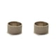 thumbnail image 2 of Naiovety Anillo de dedal antideslizante de protección, de trabajo manual, accesorios de costura ajustables para manualidades DIY para el hogar Plata Gruesa METRO 2Conjunto, 2 of 6