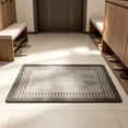 thumbnail image 6 of Zynviq Solid Color Area Rugs 23.6" X 15.7" Throw Rug Linen Washable Gray Rectangular Small Rug for Dining Room, 6 of 6
