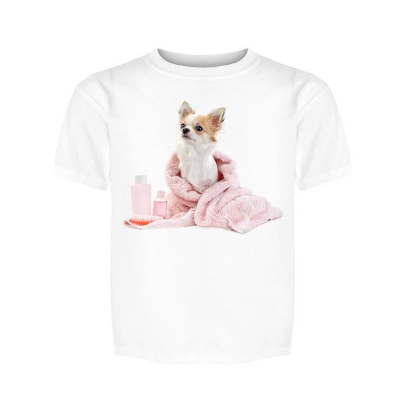 Pretty Chihuahua On A Robe Tee Girl's -Image by Shutterstock