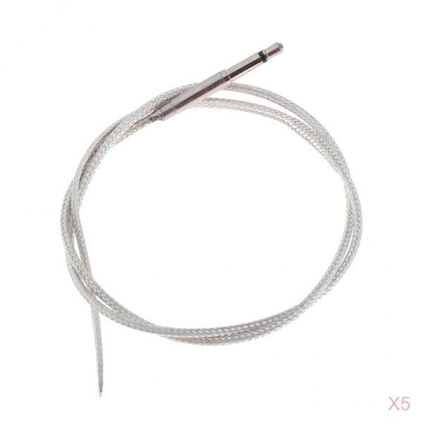 Cable de Pastilla Piezoeléctrico Transductor de 5 Piezas para Clásicas Eléctricas Bajas de 36 Cm