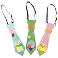 thumbnail image 4 of KAKOWELY 3 pajaritas preatadas para hombres y niños con diseño de conejito y huevo con purpurina para decoraciones de fiesta de Pascua y accesorios para corbatas navideñas en colores surtidos, 4 of 4