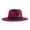 Wine, variant on Elegant Feather Sun Hat With Wide Brim For Women Stylish Summer Beach Hat For Outdoor Activities And