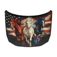 thumbnail image 6 of FOR U DESIGNS American Flag Horse Print Car Hood Cover All-Season Car Hood Protector, 59.05 X 39.37 inches, Vehicles Hood Decoration and Protection Suitable for SUV Van Pickup Trucks, 6 of 8