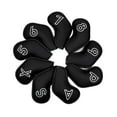 thumbnail image 2 of 9 piezas Golf Club Head cubos Anti Scratch Golf Supplies Accesorios premium Negro, 2 of 8