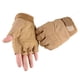 thumbnail image 4 of (L)Guantes tácticos sin dedos, amarillos, ligeros, transpirables y protectores para exteriores, guantes militares para disparar, cazar, coto, escalar, 4 of 5