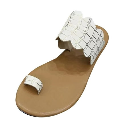 

Cathalem Walking Sandals Women Summer Sandals Comfortable Lightweight Sandals for Outdoor Beach Travel Womens Beach Shoes(White 37)