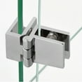 thumbnail image 3 of Glass Shower Door Hinges, 180 Degree Shower Door Hinges for Glass Doors, Cabinet Hinges Wall to Glass, Frameless Shower Doors Hardware Replacement Part, 3 of 9