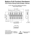 thumbnail image 4 of BABICZ® Fixed 6-String Z-Series Strat/Tele Hardtail Bridge~3 Hole Mount~52mm~New, 4 of 5