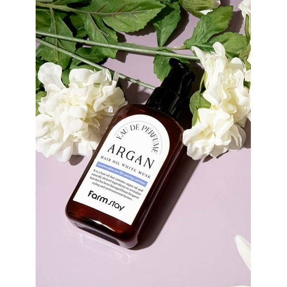 Farm Stay Eau De Perfume Argan Hair Oil 100ml - White Musk