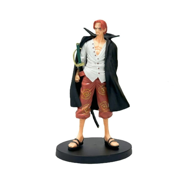 Anime Heroes One-Piece Shank-S Figure,Four Kings Red Hair Shank-S