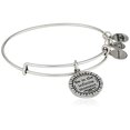 thumbnail image 2 of Alex and Ani Midnight Sun EWB Bangle Bracelet, Rafaelian Silver, 2 of 2