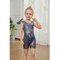 thumbnail image 3 of Gymnastics Leotards for Girls with Shorts Fine Butterfly Flicker Luminescence Biketards Dance Tumbling Outfits 2-8 Years Old, 3 of 6