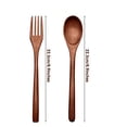 thumbnail image 2 of 40x Cucharas de Madera Y Tenedores, Juego de Utensilios de Madera, Juego de Cubiertos de Madera Natural Reutilizable, 2 of 6