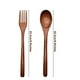 thumbnail image 2 of 40x Cucharas de Madera Y Tenedores, Juego de Utensilios de Madera, Juego de Cubiertos de Madera Natural Reutilizable, 2 of 6