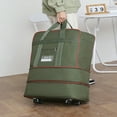 thumbnail image 2 of YOPTOP Foldable Travel Luggage Bag With Wheels  Large Storage Bag Backpack For Business Trip With Wheels  Large-Capacity Travel Bag With Wheels  Expandable Carry On Luggage Bag Portable M,Blue, 2 of 4