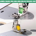 thumbnail image 3 of Versatile Adjustable Rolled Hemmer Presser Foot, 2025 New Sewing Rolled Hemmer Foot, Multi-Function Invisible Zipper Guide Hem Foot, Sewing Machine Presser Foot Hemmer Foot for Home Industrial, 3 of 8