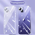 thumbnail image 3 of Funda de teléfono transparente con revestimiento de lujo para iPhone 16, 15, 14, 13, 12, 11 Pro Max, 16, 15 Plus, Mini, XS, XR, X, cubierta protectora de película para lente, 3 of 5