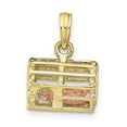 thumbnail image 1 of FB Jewels 10K Yellow and Rose Two Tone Gold 3D Lobster(Pink)In Trap Moveable Pendant, 1 of 4