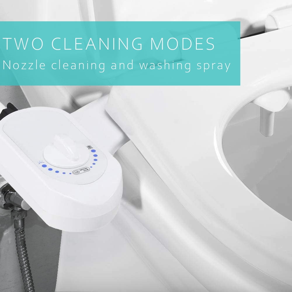 Deco Essentials Non-Electric Single Nozzle Toilet Seat Bidet for Standard 15/16" - 2-Pack Bundle