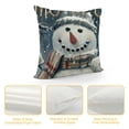 thumbnail image 4 of SHANXI Throw Pillow Covers , Snow Dot Merry Christmas Pillow Case Winter Cushion Case Christmas Pillowcase for Sofa Couch, 12x12in, 4 of 5