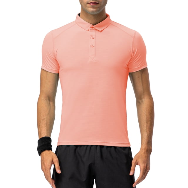 Camiseta deportiva de manga corta con cuello abotonado para hombre y mujer para