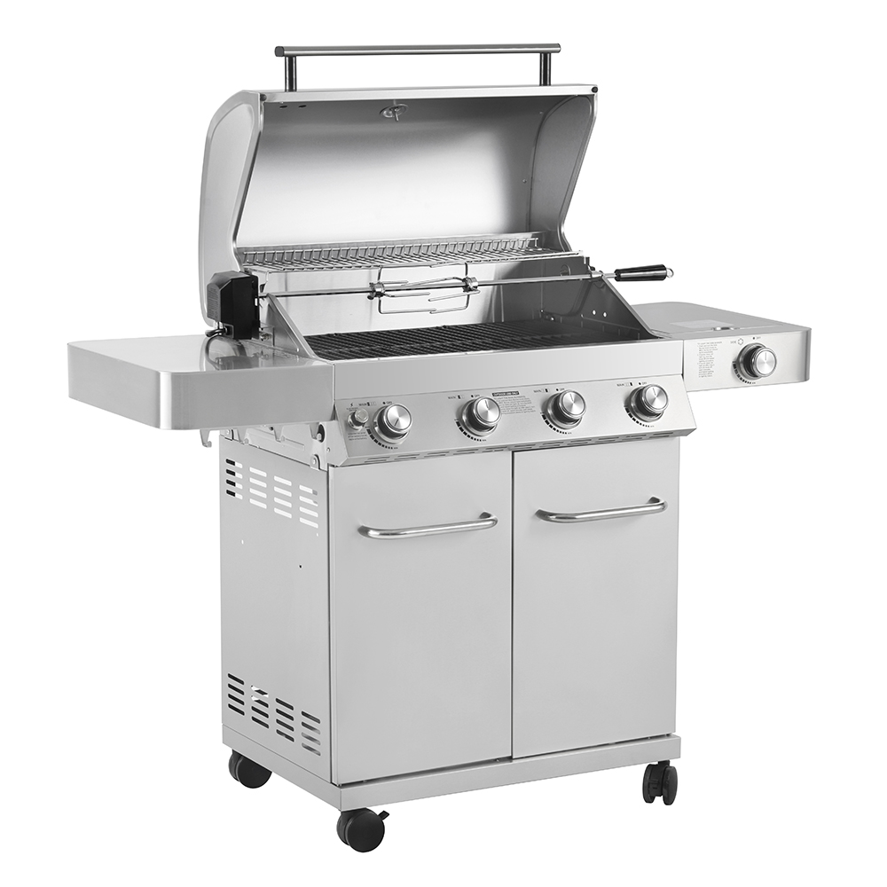 Monument Grills 17842 Stainless Steel 4 Burner Propane Gas Grill with Rotisserie - image 3 of 10