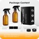 thumbnail image 2 of Tecohouse Botellas De Spray De Vidrio De 8 Oz, Botellas De Spray Para El Cabello Ámbar, Paquete De 2 Envases Vacíos Recargables Con Etiquetas, Tapas De Embudo, Pipetas Graduadas, Tamaño De Mano, 2 of 5