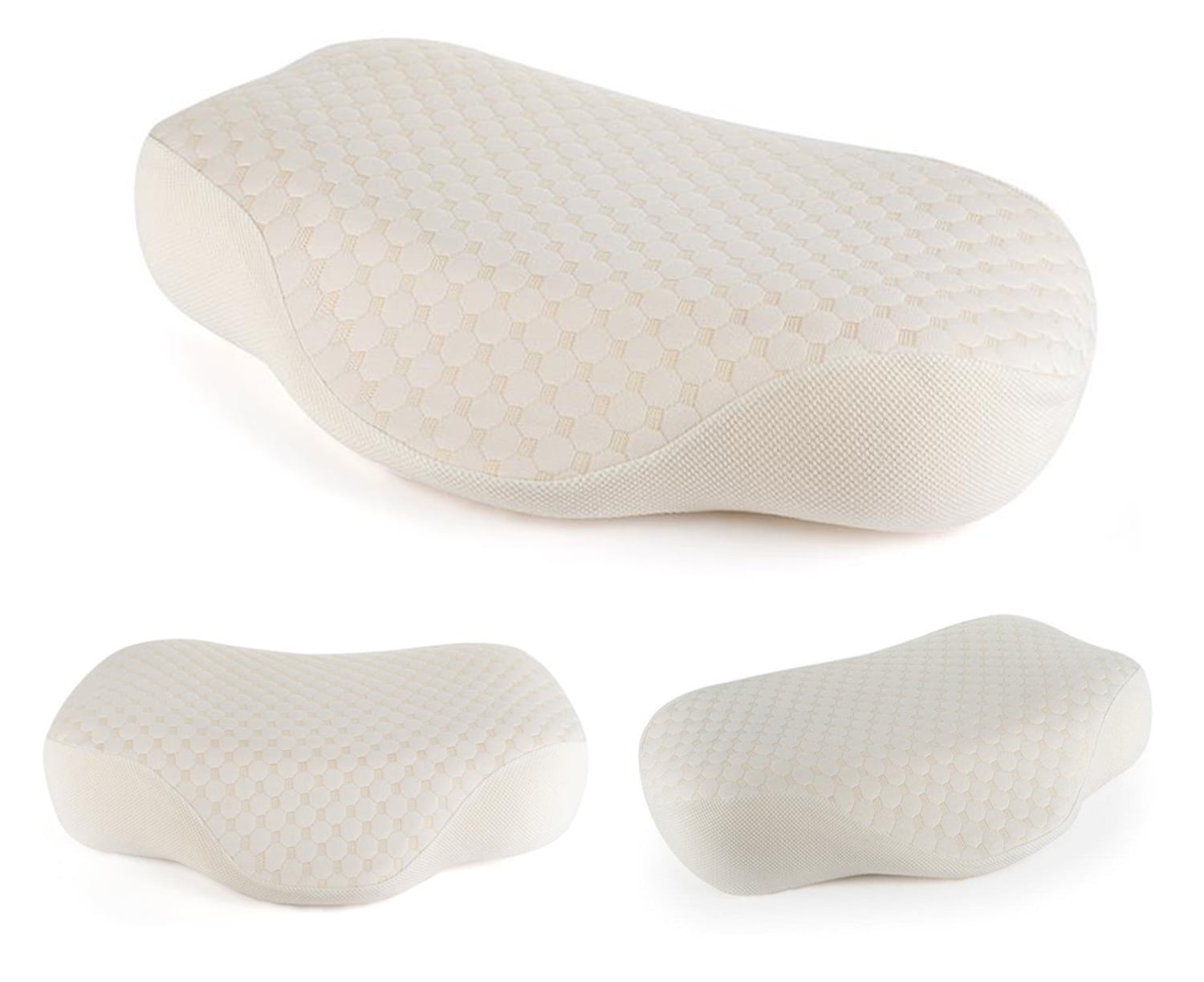 Contour Pillow for Neck Shoulder Pain 001 Tektrum Cervical Memory Foam Pillow 