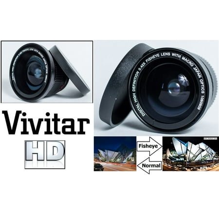 Super HD Fisheye Lens for Nikon D5100 D3100 D3200 D5200 D3000 D5000 D3300 D5300 (52mm Size