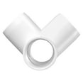 thumbnail image 2 of 10-Pack 1" PVC 90° Elbow Joints, 4-Way Corner Connector Fitting for Plumbing, Irrigation, and Construction, White, 2 of 11