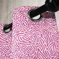 thumbnail image 3 of Ambesonne Pink Zebra Grommet Curtain, Curvy Lines Funky, 50" x 72", Fuchsia Pink White, 3 of 6