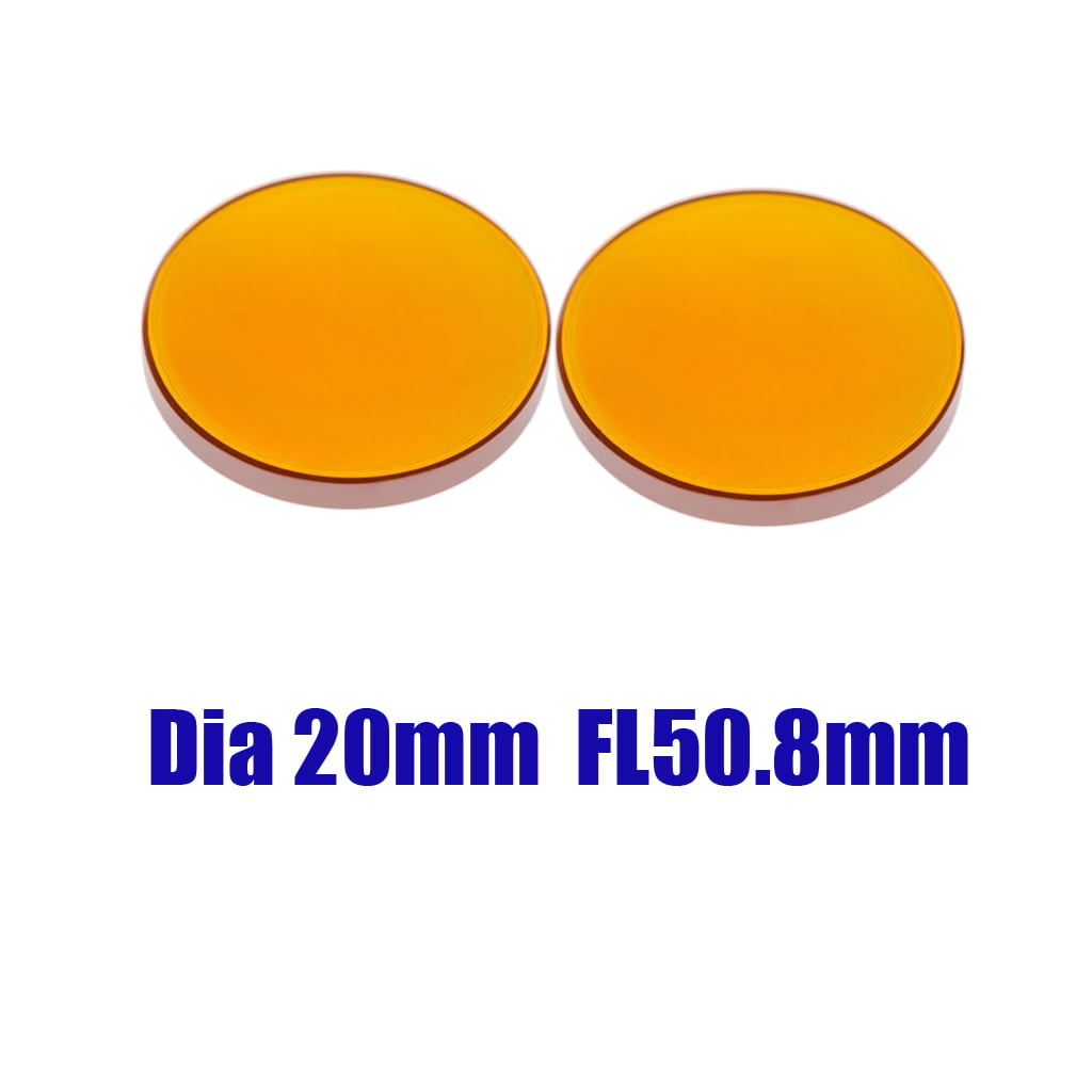 CO2 ZnSe Focal Lens Dia 20mm FL50.8mm for 40W to 100W Laser 
