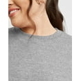 thumbnail image 4 of Hanes Originals Women's French Terry Sweatshirt (Plus Size) Concrete Pe Heather 4X, 4 of 5
