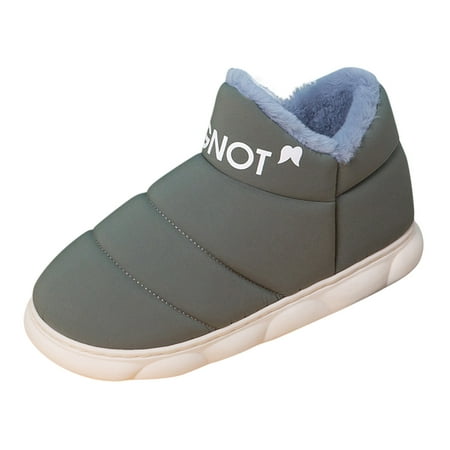 

knqrhpse mens slippers Men All Inclusive Slippers Winter Home Cotton Slippers Fashion Cute Printing Warm Non Slip Casual Home Slippers slippers for men slippers