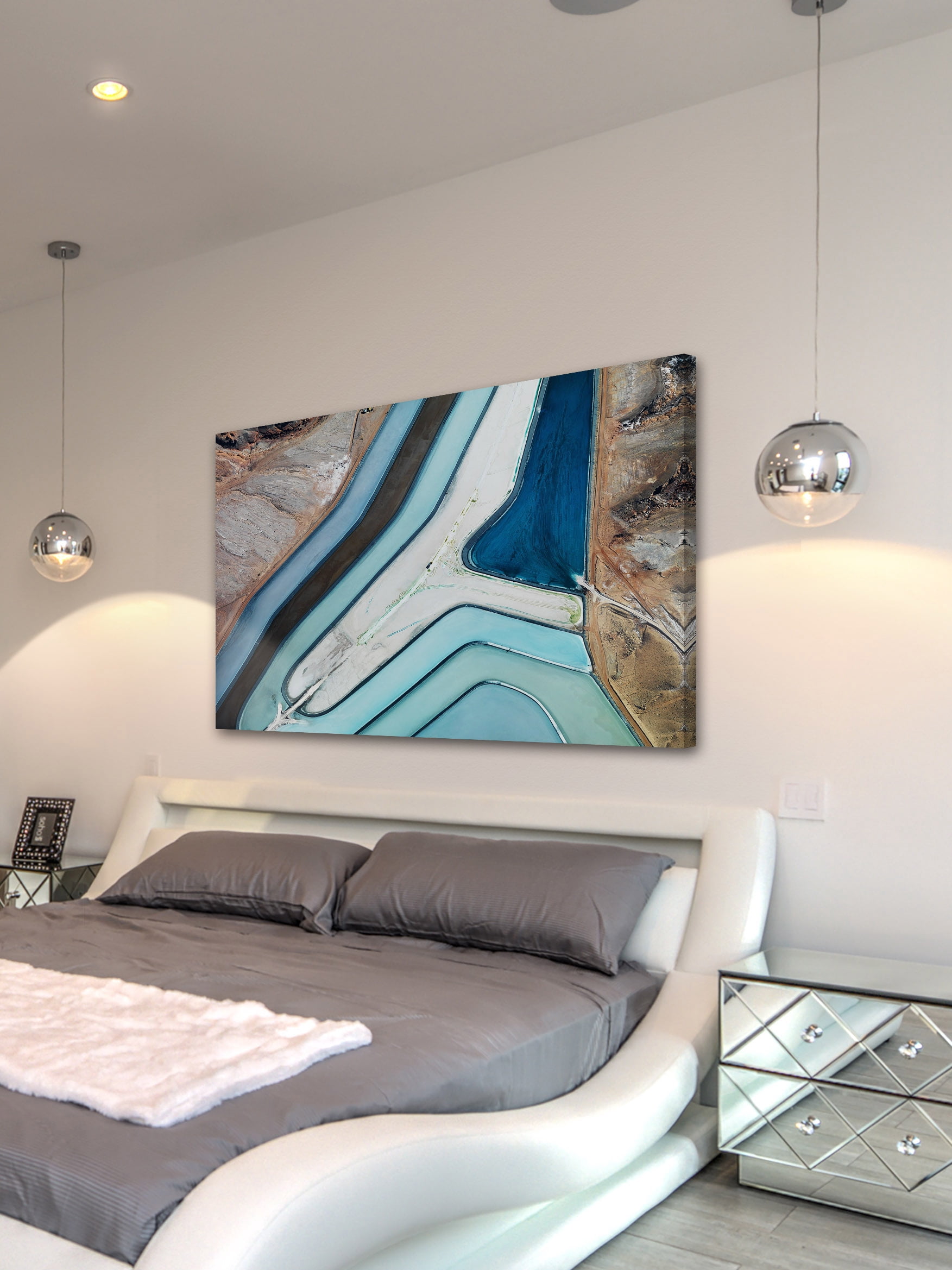 "Winding River" Painting Print on Wrapped Canvas