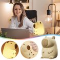 thumbnail image 3 of Zootealy Silicone Capybara Night Light with Touch Control for Kids - Adjustable Brightness, Timed Shutdown, Stress Relief - Rechargeable LED Animal Lamp, 3 of 6