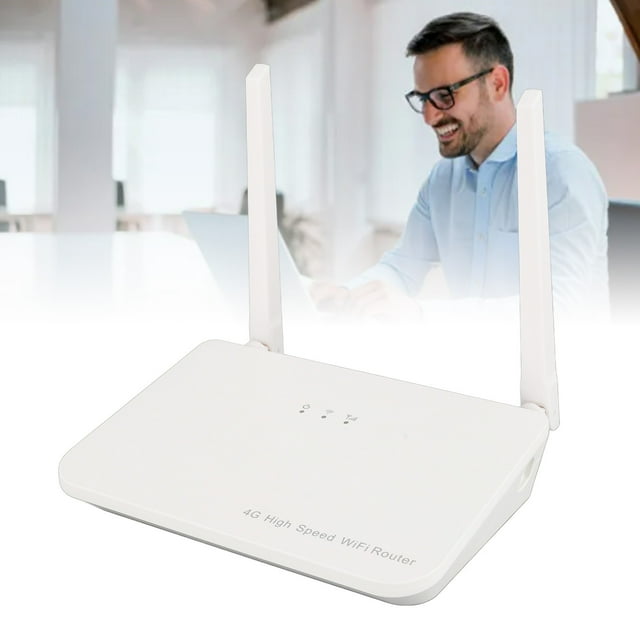 Enrutador 4G LTE, 300 Mbps, 2 Antenas, Punto de Acceso Wifi Portátil de Alta Velocidad Con Ranura para Tarjeta Micro Sim, Puertos lan Wan, admite 32 Usuarios Simultánmenta,