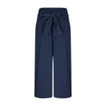 thumbnail image 4 of Stamzod Baggy Sweatpants Men Loungewear Fashion Vintage Solid Color Drawstring Pants Casual Loose Athletic Pants for Men with Pockets Navy B M, 4 of 6
