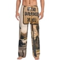 thumbnail image 2 of Lsque Rustic French Signpost Print Men's Pajama Pants, Lounge Pant - Comfortable Home Wear,Elastic Waistband, Stylish Design-X-Large, 2 of 9