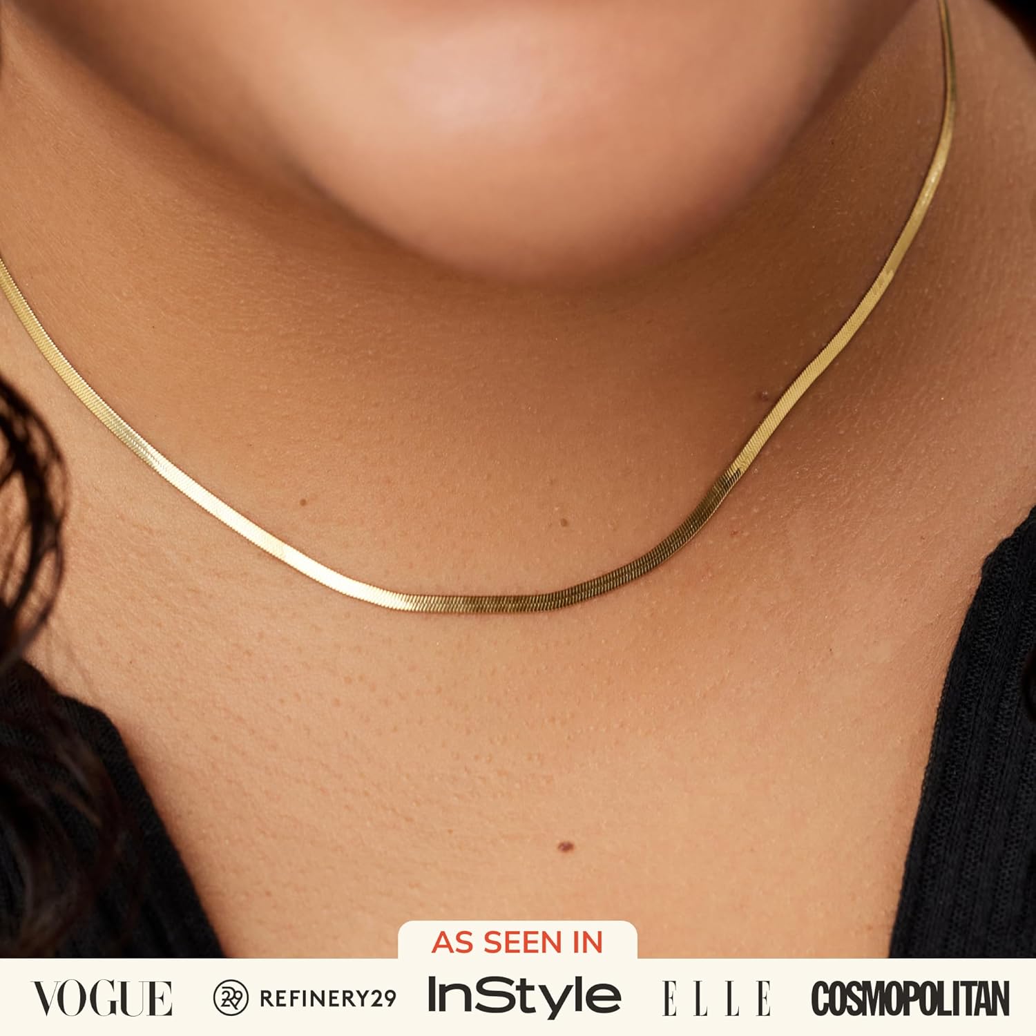 Leander Gold Chain Necklaces for Women - 14K Gold Plated, Hypoallergenic Jewelry - Dainty, Layering & Trendy Necklace Styles with Herringbone & Paperclip Designs Jewelry Assorted Styles