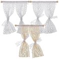 thumbnail image 1 of 3pcs Miniature Lace Curtain Doll House Window Curtain Tiny Curtain Models, 1 of 2