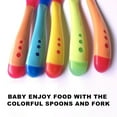 thumbnail image 3 of AMERTEER Temperature Sensing fork for Kids Boys Girls Silicone fork Feeding Baby fork Toddler Flatware, 3 of 5
