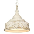 thumbnail image 2 of Golden Lighting Keating 3-light Pendant in Antique Ivory, 2 of 2