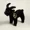 black, variant on A lifelike, huggable mini goat plush keychain, perfect for accessorizing your bags, keys, and more—ideal for goat lovers and farm animal fans.