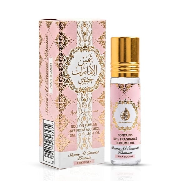 Aceite perfumado Ard al Zaafaran Pink Blush Shams Al Emarat, 10 ml