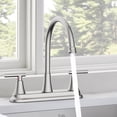 thumbnail image 7 of KINGTACK Two Handles Kitchen Faucet, 3 Hole or 4 Holel Faucet for Kitchen Sink, Brushed Nickel, 7 of 7