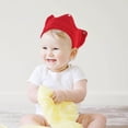 thumbnail image 3 of Raindrops Crown for Baby Red Knitted Crown Hat Birthday Party 1Pack, 3 of 5