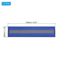 thumbnail image 2 of Uxcell 1x6" Reflective Patch Hook and Loop Fastener Safety Applique, Blue 2 Pack, 2 of 6