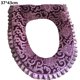 thumbnail image 2 of Funda de asiento de inodoro Rawiri Warm, asiento de inodoro de baño lavable con cremallera, 2 of 5