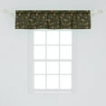 thumbnail image 2 of Ambesonne Acorn Window Valance, Forest Cones Fir Needles and Leaves on Brown Toned Background Digital Illustration, Curtain Valance for Kitchen Bedroom Decor with Rod Pocket, 54" X 12", Multicolor, 2 of 3